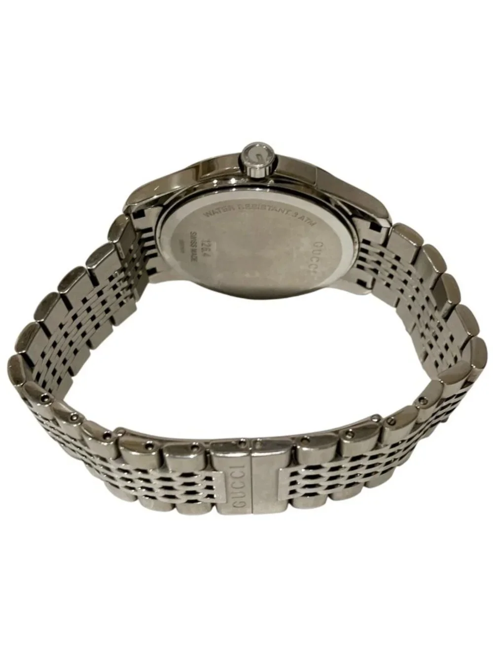 Gucci G-Timeless Watch SS Quartz Black Dial 126.4